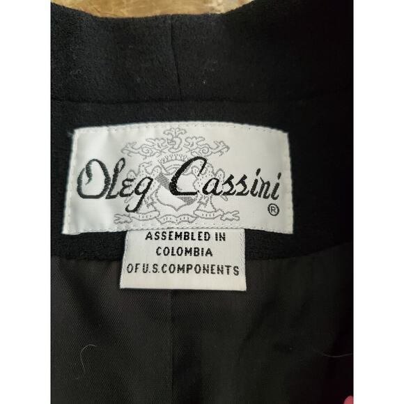Vintage Oleg Cassini 1 Button Longline Blazer sz 10 - Picture 4 of 9
